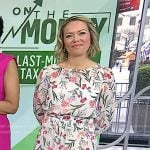 Dylan’s white floral midi dress on Today