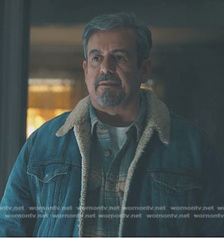 Earl’s fleece denim jacket on American Horror Stories
