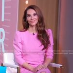 Dr. Elizabeth Comen’s pink puff sleeve dress on Good Morning America