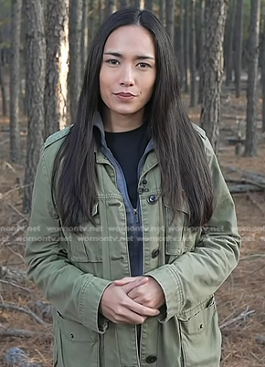 Emile’s green utility jacket on Today