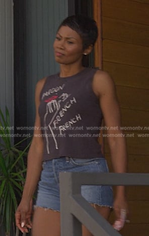 Jax’s Paris Paris print tank on Reasonable Doubt