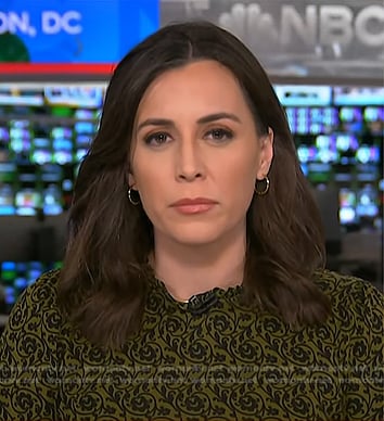 Hallie Jackson’s green floral dress on Today