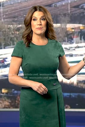 Heather’s green suede dress on Good Morning America