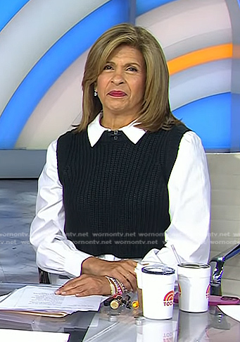 Hoda’s mixed media shirt on Today