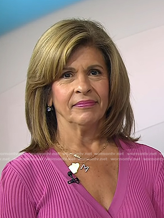 Hoda’s diamond drop earrings on Today