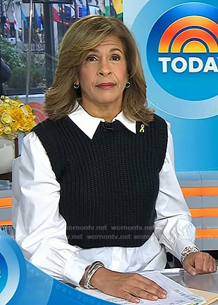 Hoda’s mixed media shirt on Today