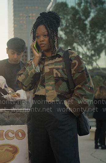 Izzy’s camo jacket on The Lincoln Lawyer