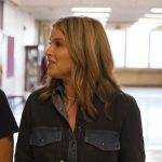 Jenna’s black denim trim shirt on Today