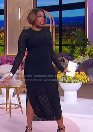 Jennifer’s black lace dress on The Jennifer Hudson Show