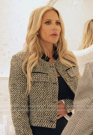 Jennifer’s tweed blazer on The Real Housewives of Orange County