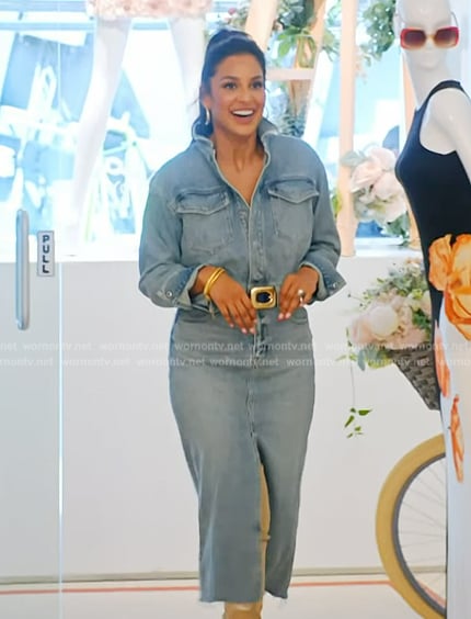 Jessel’s denim shirtdress on The Real Housewives of New York City