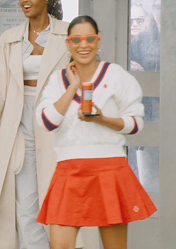 Jessel’s varsity stripe sweater on The Real Housewives of New York City