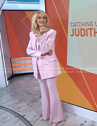 Judith Light’s pink blazer and flare pants on Today