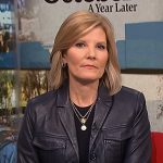 Kate’s navy leather jacket on NBC News Daily