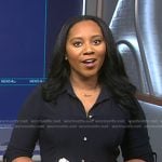 Kay Angrum’s navy belted shirtdress on NBC News Daily
