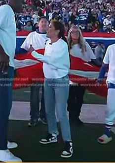 Kaylee’s white high top sneakers on Today