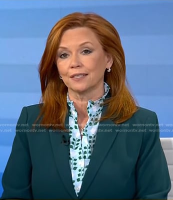 Kelly O’Donnell’s light blue floral top on Today