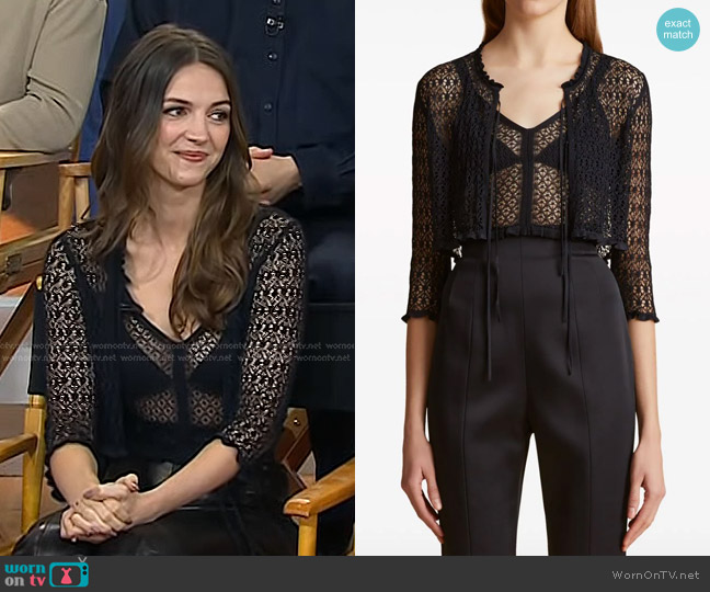 Khaite Feli Bustier Top worn by Ella Hunt on Today