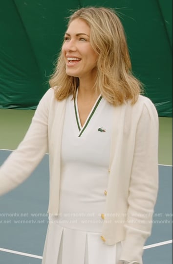 Erin’s white tennis dress on The Real Housewives of New York City