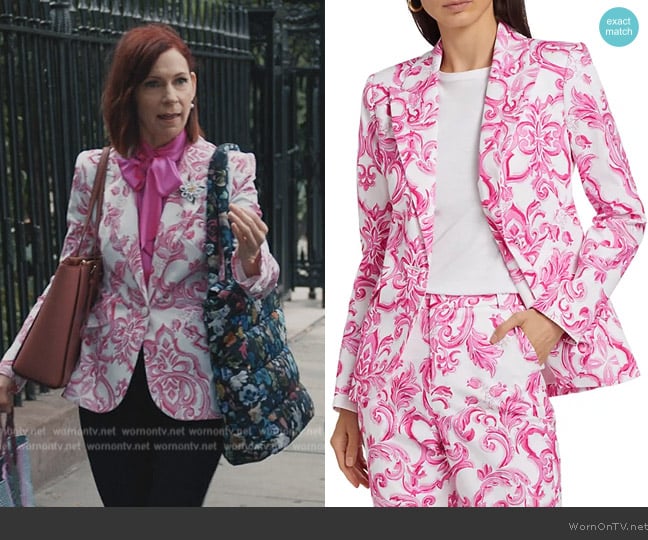 L'Agence Chamberlain Cotton Blazer worn by Elsbeth Tascioni (Carrie Preston) on Elsbeth