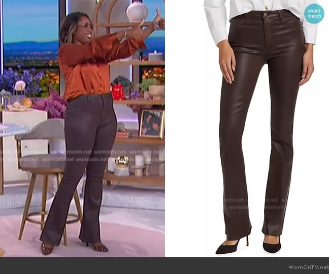 L'Agence Ruth Straight Raw Hem Jeans worn by Jennifer Hudson on The Jennifer Hudson Show