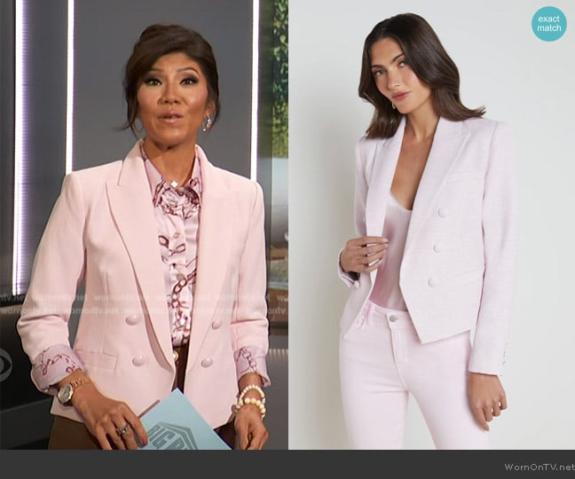 L'Agence Brooke Open-Front Blazer worn by Julie Chen on Big Brother