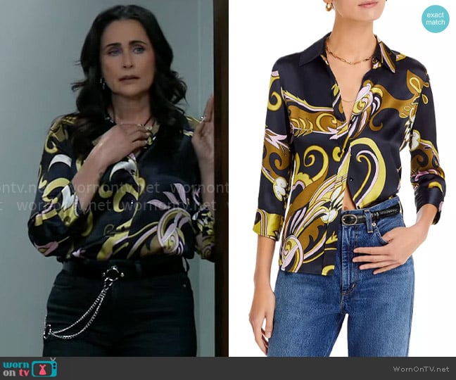 L'Agence Dani Shirt worn by Lois Cerullo (Rena Sofer) on General Hospital
