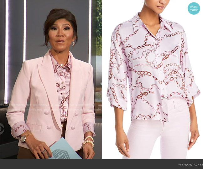 cygne ジレ Julie WornOnTV: Julie's pink cropped blazer and blouse on Big Brother