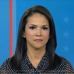 Laura’s black polka dot tie neck blouse on Today