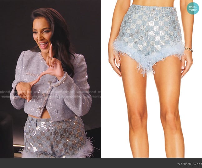 Line & Dot Skylar Shorts worn by Jessel Taank on The Real Housewives of New York City
