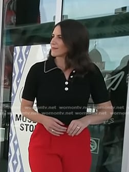 Liz’s black polo on Today