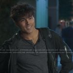 Lucas Adams’s black jacket on Greys Anatomy
