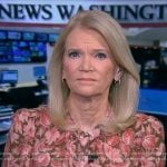 Martha’s green and pink floral blouse on Good Morning America