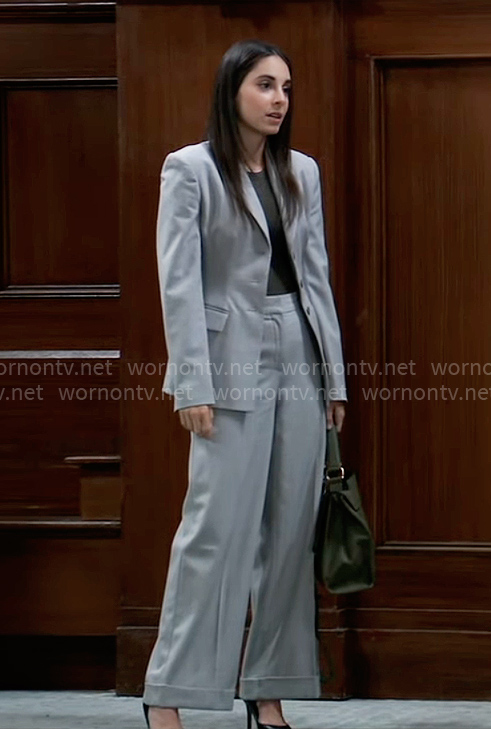 Molly’s grey suit on General Hospital