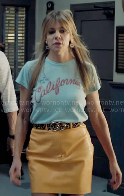 Morgan’s blue California t-shirt on High Potential