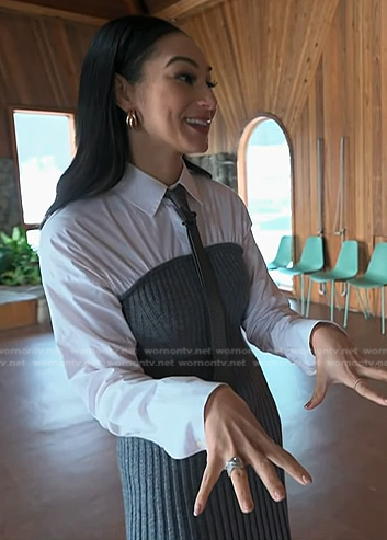 Morgan’s layered ribbed dress on NBC News Daily