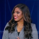 Morgan’s gingham check blazer on Good Morning America