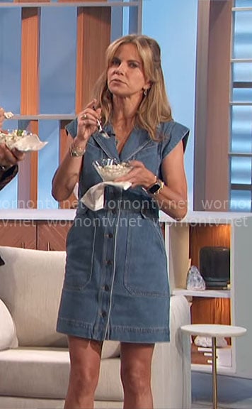 Natalie’s denim mini dress on The Talk