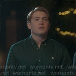 Nick’s green button down shirt on Heartstopper