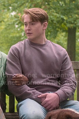 Nick’s purple sweatshirt on Heartstopper
