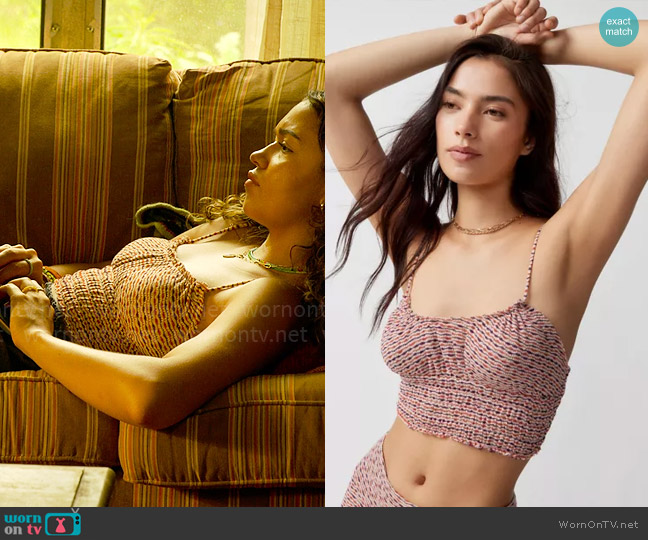 Out From Under Tiger’s Eye Cami worn by Kiara Carrera (Madison Bailey) on Outer Banks