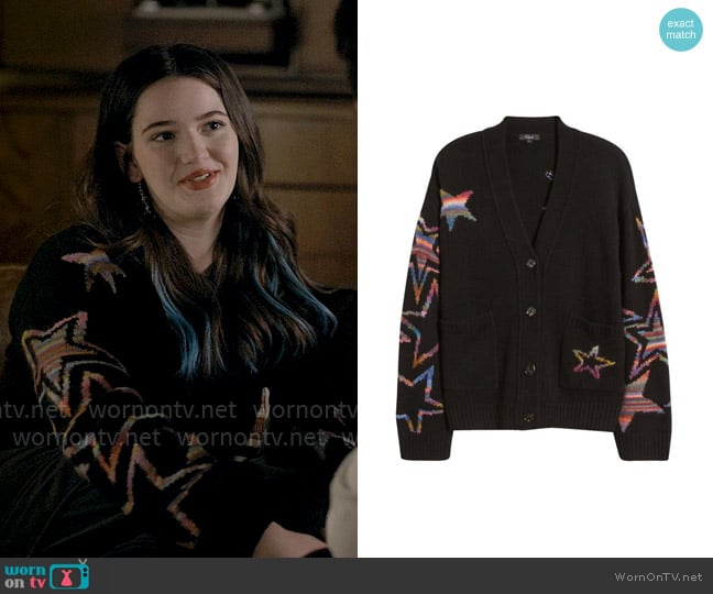 Rails Reese Star Cardigan In Rainbow Stars worn by Hayley Haller (Krista Warner) on The Lincoln Lawyer