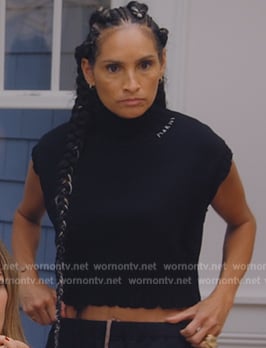 Raquel’s black turtleneck top on The Real Housewives of New York City