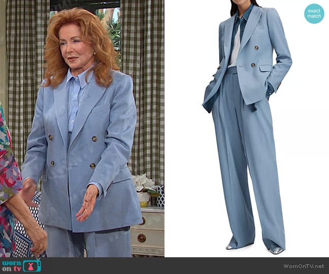 Reiss June Double-Breasted Blazer worn by Maggie Horton (Suzanne Rogers) on Days of our Lives
