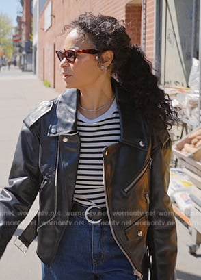 Sai’s striped tee on The Real Housewives of New York City