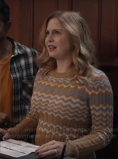 Sam’s wavy striped sweater on Ghosts