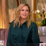 Sara’s green button down shirt on The View