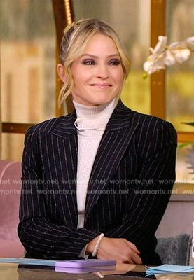 Sara’s pinstripe blazer on The View
