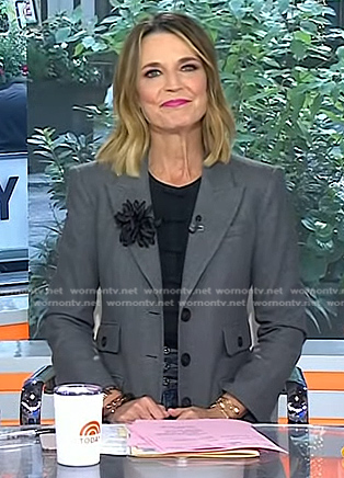 Savannah’s grey blazer on Today