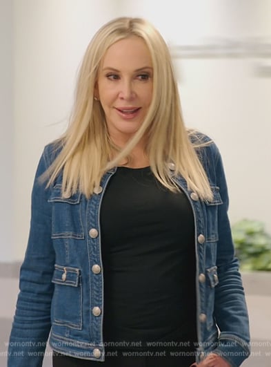 Shannon’s denim jacket on The Real Housewives of Orange County